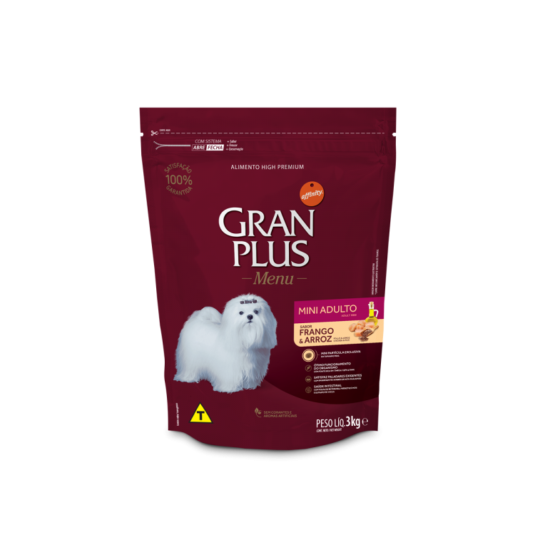 Gran Plus "Mini Adulto Pollo & Arroz" 3 Kg.