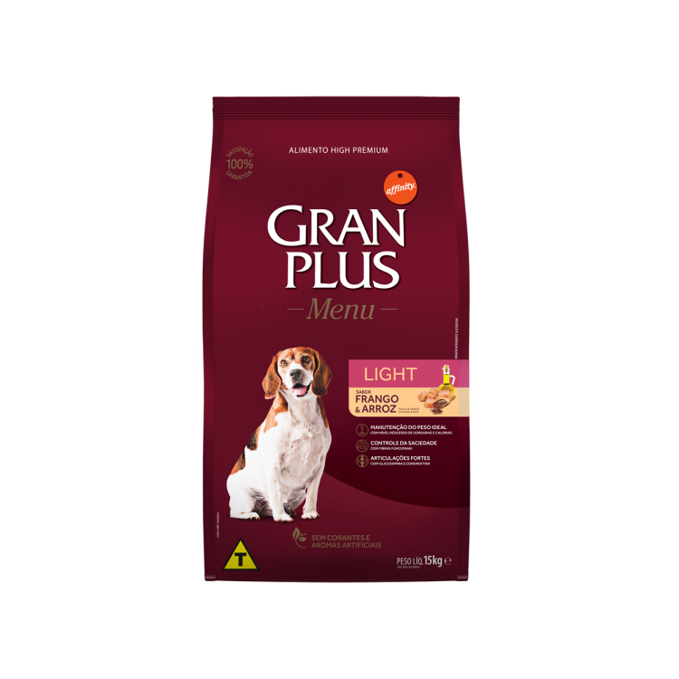 Gran Plus Perros Light Pollo & Arroz 15 Kg.