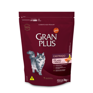 Gran Plus Gatos Castrados / Esterilizados "Salmón & Arroz " 3 Kg