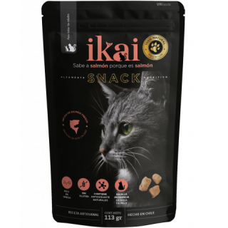 Ikai galletas crocantes de salmón 100% natural para gatos