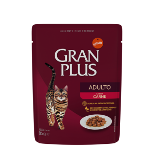 Gran Plus Gatos Adultos pouch "Sachet Sabor Carne" 85 g.